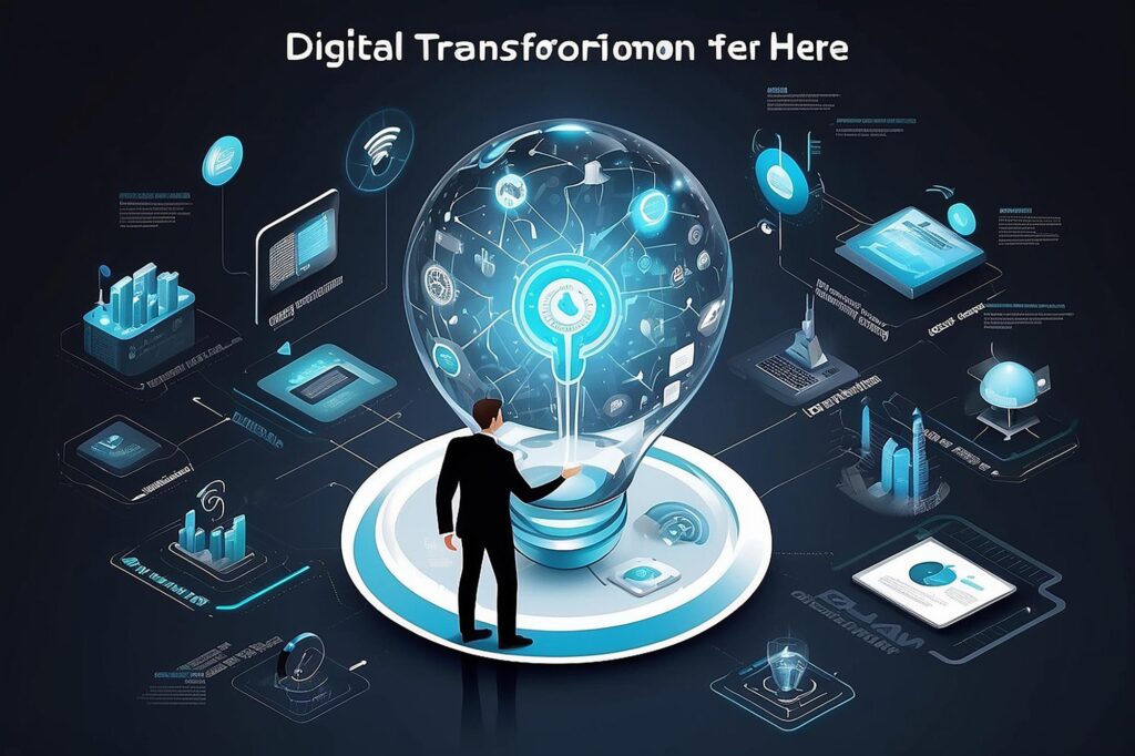 digital transformation abstract