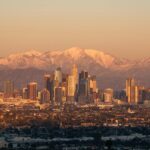 Los Angeles business district skyline