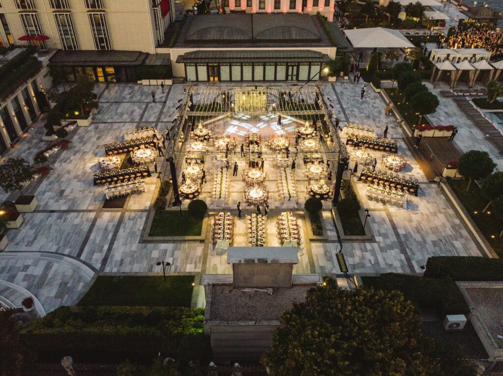 luxury event suite view