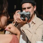 person taking cognitive test