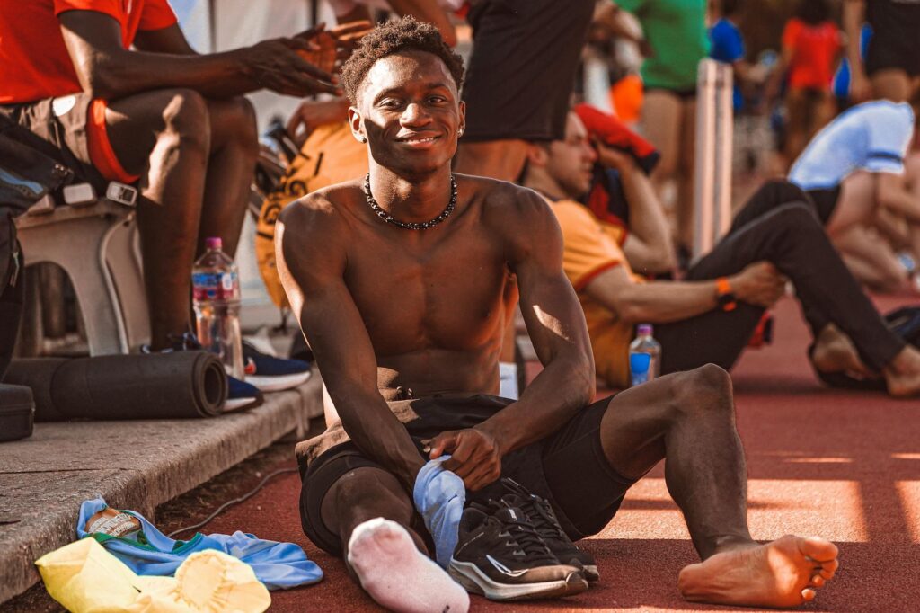 Usain Bolt running 100m