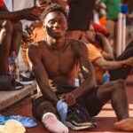 Usain Bolt running 100m