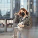 woman wearing blonde blazer